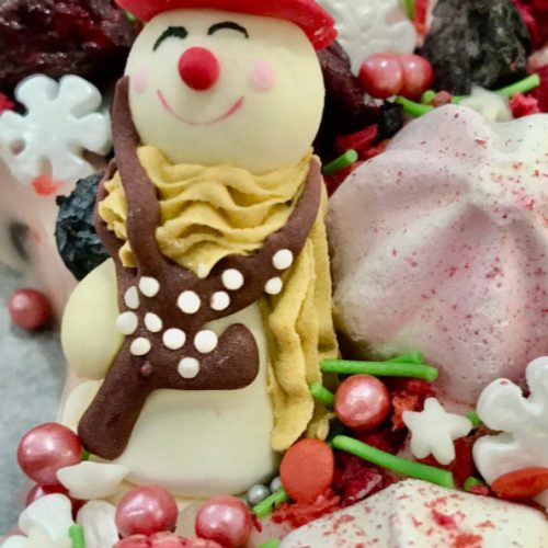 Christmas Berries and Pistachio Nougat Wreath - Michele Menchin